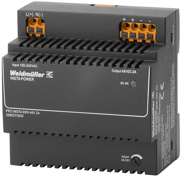 Weidmüller PRO INSTA 96W 48V 2A Schaltnetzgerät 48 V/DC 2 A 96 W Inhalt 1 St.