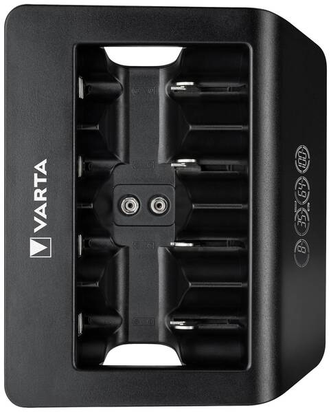 Varta LCD Universal Charger+ Rundzellen-Ladegerät NiMH Micro (AAA), Mignon (AA), Baby (C), Mono (D), 9 V Block