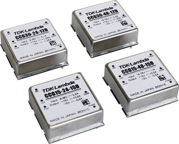 TDK-Lambda CCG15-24-12S DC/DC-Wandler, Print 12 V 1.3 A 15.6 W Anzahl Ausgänge: 1 x Inhalt 1 St.