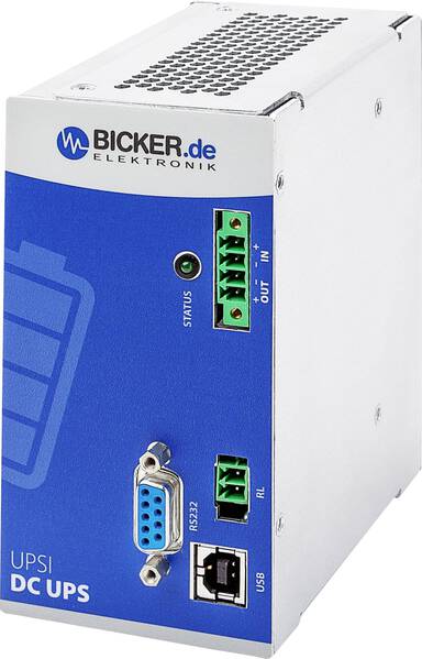 Bicker Elektronik UPSI-1208DP2 Industrielle USV-Anlage (DIN Rail)