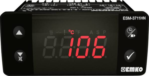 Emko ESM-3711-HN.5.14.0.1/00.00/1.0.0.0 2-Punkt-Regler Temperaturregler Pt1000 -50 bis 400 °C Relais 16 A (L x B x H) 65