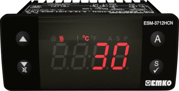 Emko ESM-3712-HCN.8.14.0.1/01.00/2.0.0.0 2-Punkt-Regler Temperaturregler Pt1000 -50 bis 400 °C Relais 16 A, Relais 5 A (