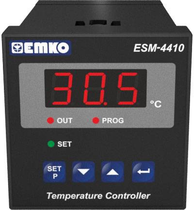 Emko ESM-4410.2.10.0.1/00.00/2.0.0.0 2-Punkt-Regler Temperaturregler K 0 bis 999 °C Relais 7 A (L x B x H) 95 x 48 x 48