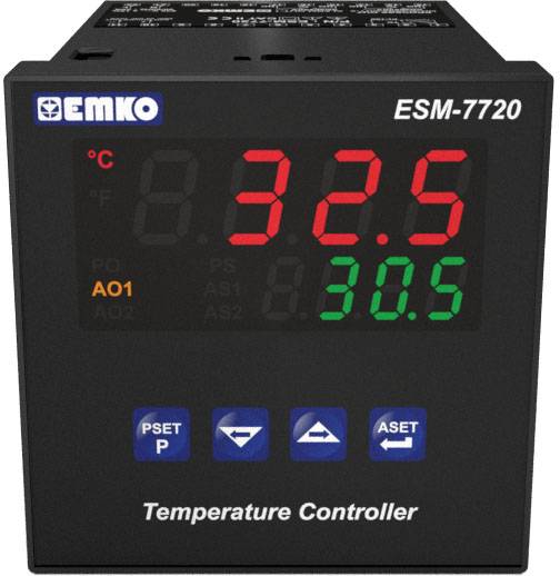 Emko ESM-7720.5.20.0.1/01.02/0.0.0.0 2-Punkt, P, PI, PD, PID Temperaturregler Pt100, J, K, R, S, T -200 bis 1700 °C Rela