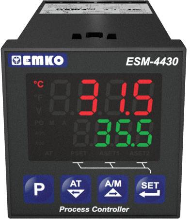 Emko ESM-4430.1.20.0.1/01.02/0.0.0.0 2-Punkt, P, PI, PD, PID Universalregler Pt100, L, J, K, R, S, T, B, E, N, C -200 bi