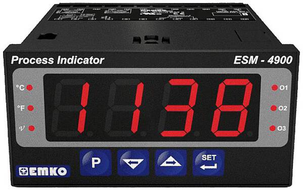 Emko ESM-4900 2-Punkt, P, PI, PD, PID Universalregler Pt100 -200 bis +1700 °C Relais 5 A (L x B x H) 86.5 x 48 x 96 mm