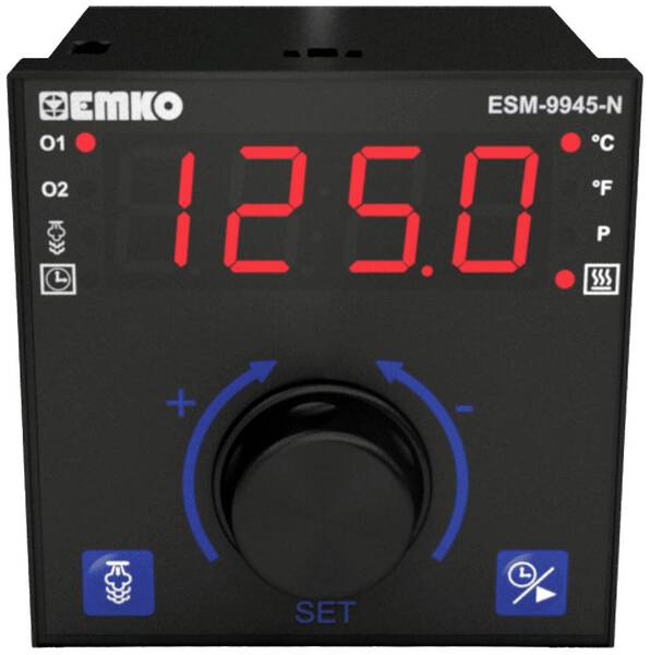 Emko ESM-9945-N 2-Punkt, P, PI, PD, PID Temperaturregler Pt100 -200 bis +1700 °C Relais 5 A (L x B x H) 100 x 96 x 96 mm