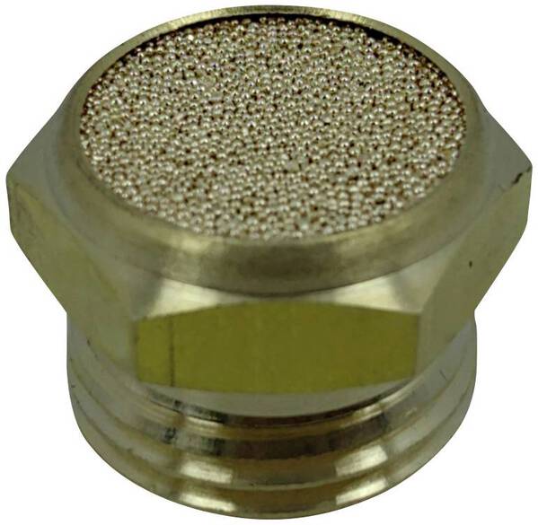 TRU COMPONENTS Druckluft-Schalldämpfer TC-12770336 Außengewinde G1/2" 15 bar Messing 1 St.