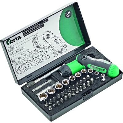 FORTIS - Ratschen-Schraubendreher-Satz 38-teilig