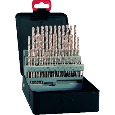 FORTIS - Spiralbohrer-Set DIN 338 HSS Typ N um 0,5 steigend 1-10,5mm