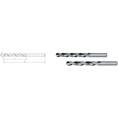 ELMAG - HSS Co5-Spiralbohrer DIN 338 ø6,5mm - Titan