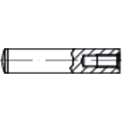 NOBRAND - Zylinderstift mit Innengewinde DIN 7979 Form D Stahl gehärtet blank ø8 x 80mm