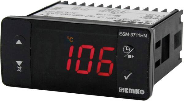 Emko ESM-3711-HN.5.11.0.1/00.00/1.0.0.0 2-Punkt-Regler Temperaturregler Pt100 -50 bis 400 °C Relais 16 A (L x B x H) 65