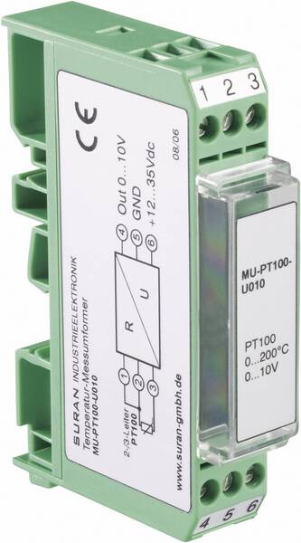 Enda MU-PT100-U010-0/200 Temperatur-Messumformer für Pt 100 MU-PT100-U010-0/200