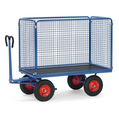 fetra® - Handpritschenwagen 6445L mit Zugöse, Luftreifen, Tragkraft 1.000kg