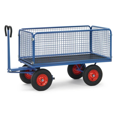 fetra® - Handpritschenwagen 6433L mit Zugöse, Luftreifen, Tragkraft 700kg