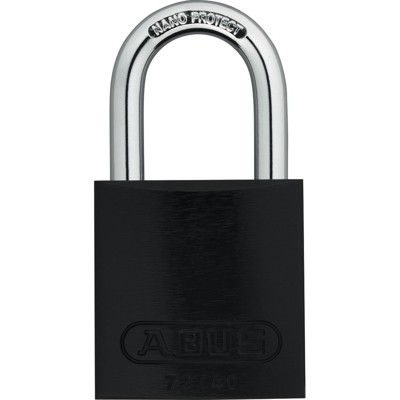 ABUS - AV-Vorhangschloss, Color 72/40, TITALIUM™-Spezialaluminium schwarz