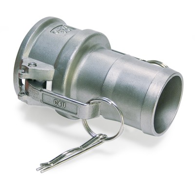 Kamlok Hebelarmkuppl., MT - Tülle mit Ring und Clip, V4A 1.4408, NBR, DN 4"