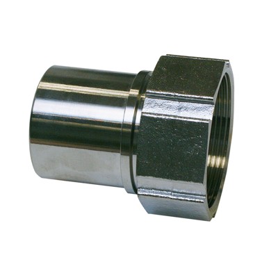 TW Schlauchstutzen, glatt, Sicher.-bund, Überwurfmut.,V4A,PTFE, IG 1.1/4", SLW32