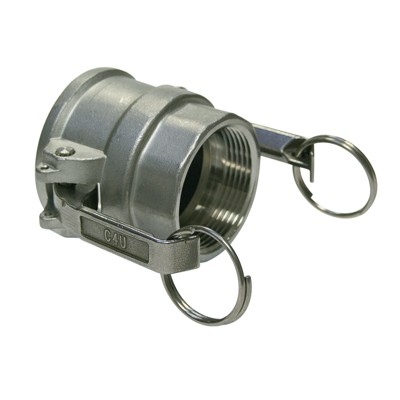 Kamlok Hebelarmkupplung, MT - Typ D Innengewinde mit Ring, V4A 1.4408, 1.1/4"