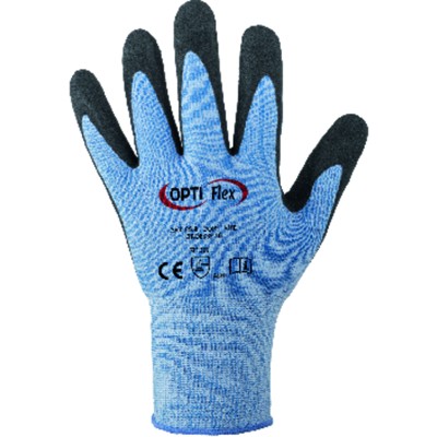 OPTI Flex® - Handschuh Nitril LIQUIMATE®, grau/schwarz, Größe 9