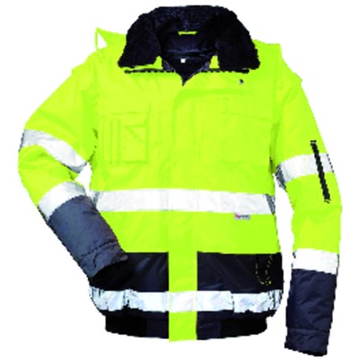 elysee® - Warnschutz-Pilotenjacke SIEGFRIED, warn-gelb/marine-blau, Größe XXL