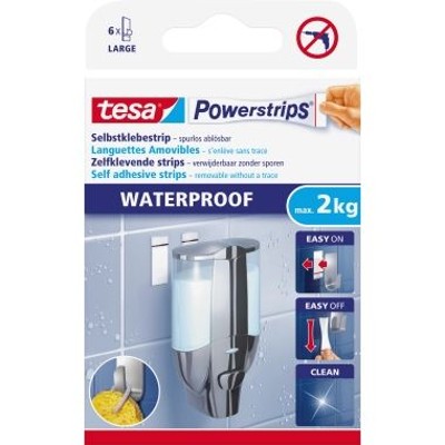 tesa® - Powerstrips Waterproof Large Inh. 6 Stück
