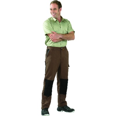 Planam - Bundhose 2126 braun/schwarz, Größe 106
