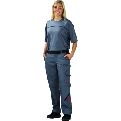 Planam - Bundhose 2329 schiefer/schwarz/rot, Größe 44