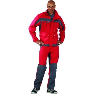 Planam - Bundjacke 2507 rot/schiefer, Größe 56