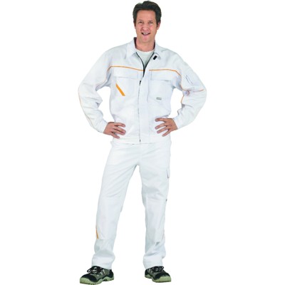Planam - Bundjacke 2317 weiß/weiß/gelb, Größe 44