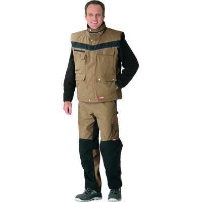 Planam - Winterweste 2584 sand/schwarz, Größe S