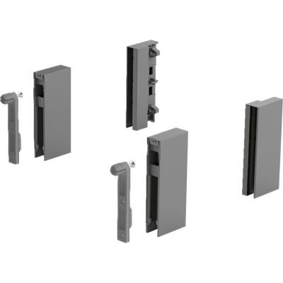 HETTICH - Schubk.-Designelementadapter, ArciTech, 9122974, mit Frontbefestigung, anthrazit