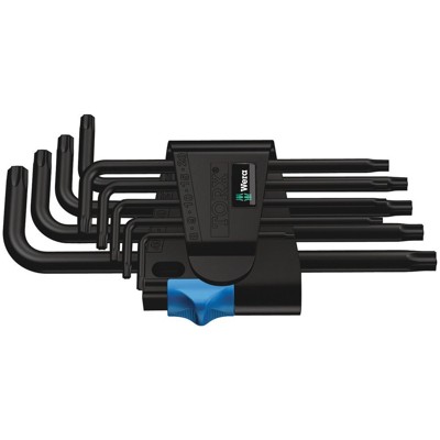 Wera® - Winkelschlüssel-Satz mit Haltefunktion für TORX® 967PKL/9 TX HF 1, 9-teilig