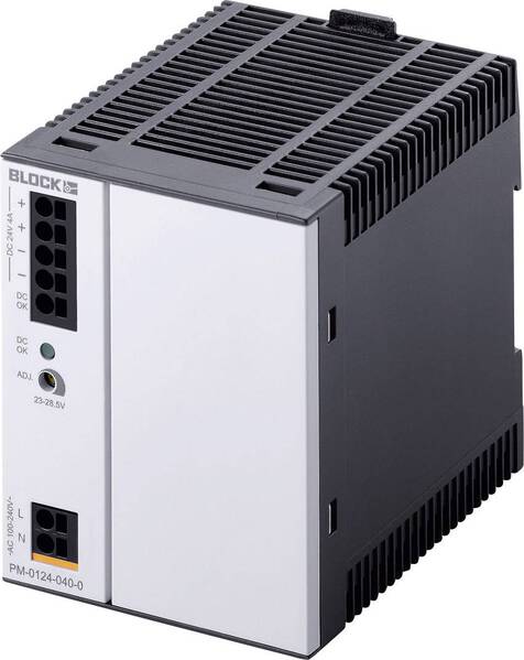 Block PM-0124-040-0 Hutschienen-Netzteil (DIN-Rail) 24 V/DC 4 A 96 W Anzahl Ausgänge:1 x Inhalt 1 St.