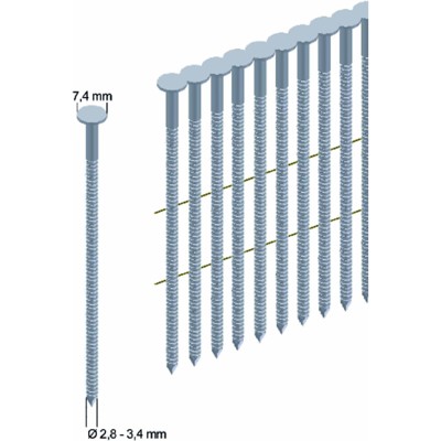 PREBENA® - Coilnagel CNW31/90BK, 3600 Stück