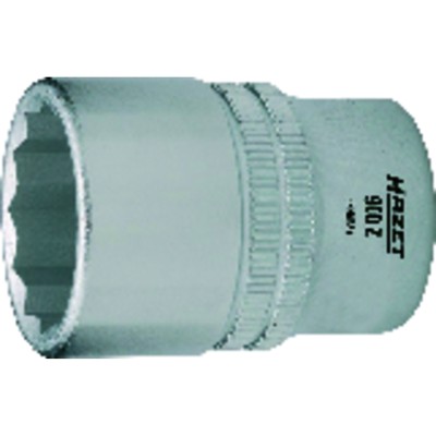 HAZET - Steckschlüssel-Einsatz 900Z-15, 1/2" DIN 3124, 12-kant 15mm