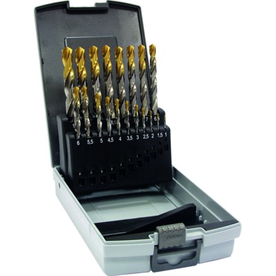GÜHRING® - Spiralbohrer-Set 234 DIN 338 HSS N TiNØ1,0-10,5mm0,5mmsteigend