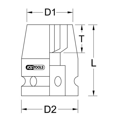 KSTOOLS® - 1/2" Torx-E-Kraft-Stecknuss, kurz, E20