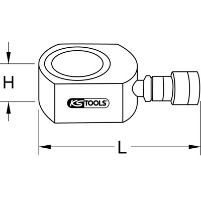 KSTOOLS® - Flach-Hydraulik-Zylinder, 10 t