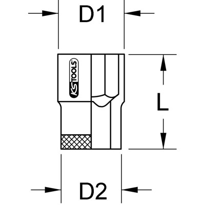 KSTOOLS® - BERYLLIUMplus Steckschlüsseleinsatz 1/4" 6-kant 7mm