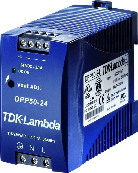 TDK-Lambda DPP50-48 Hutschienen-Netzteil (DIN-Rail) 48 V/DC 1.05 A 50 W Anzahl Ausgänge:1 x Inhalt 1 St.