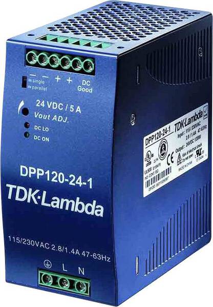 TDK-Lambda DPP120-48-1 Hutschienen-Netzteil (DIN-Rail) 48 V/DC 2.5 A 120 W Anzahl Ausgänge:1 x Inhalt 1 St.