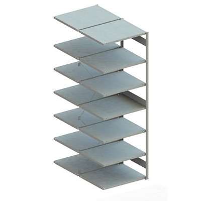 META® - Doppel-Anbauregal CLIP 230 3000 x 1000 x 800 vzk kpl. mit 2 x 7 Böden
