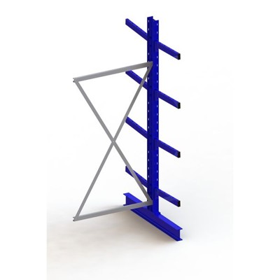 META® - Krag.reg.An.f.zweis.2x4A.2500x1000x1000 H Fuß 140 RAL 5010 10 E 4400kg 430kg/A.