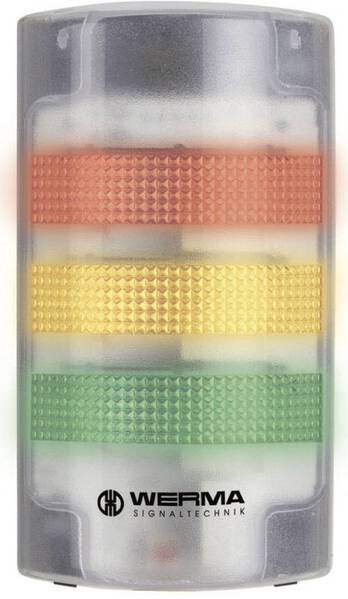 Werma Signaltechnik Kombi-Signalgeber LED 691.200.68 Weiß Dauerlicht, Blinklicht 230 V/AC 85 dB
