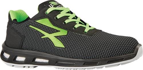 U.POWER Sicherheitsschuh RedLion STRONG Gr.43 W.11 schwarz/grün S3 SRC ESD EN20345