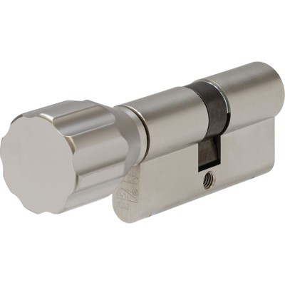 ABUS - Profil-Knaufzylinder,ECK550,BLZ30/K55,8-stift., gleichschl.,MS matt Nickel Pearl