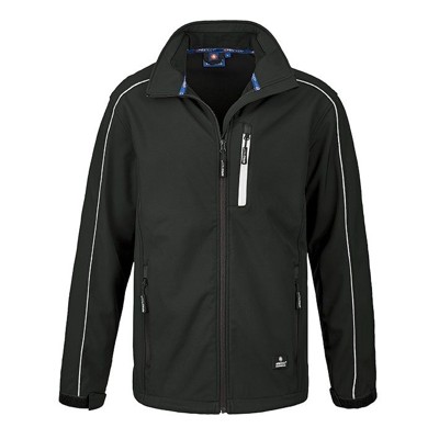 4Protect® - Softshelljacke OHIO 3380, schwarz/schwarz, Größe 4XL