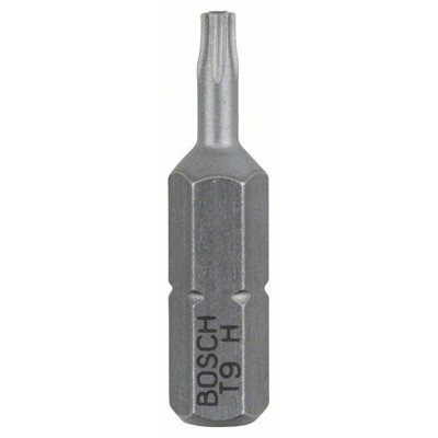 Bosch - Security-Schrauberbit Extra-Hart, für TORX® T9H, 25mm, 2er-Pack (2608522008)